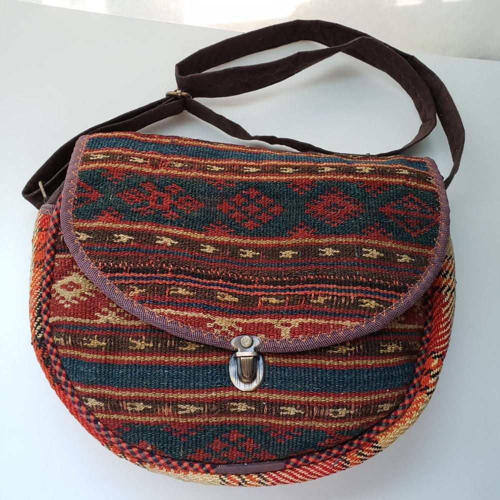 NWOT Persian Kilim bag, Beautiful Handmade Shoulder or crossbody bag. - Picture 2 of 14